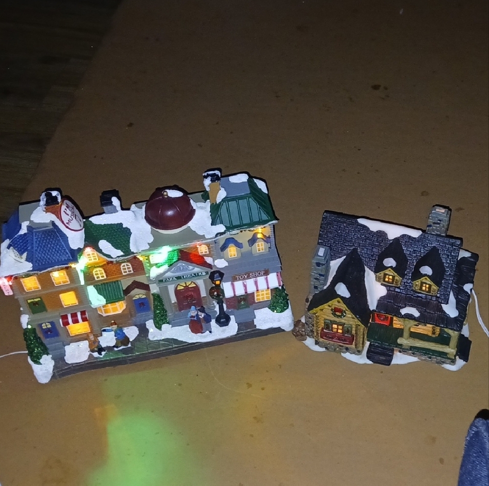 Festive Village Light-Up Toy Set